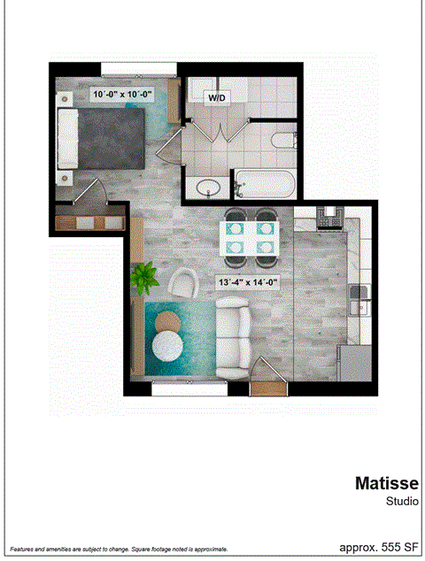 bedroom floor plan an in 2d